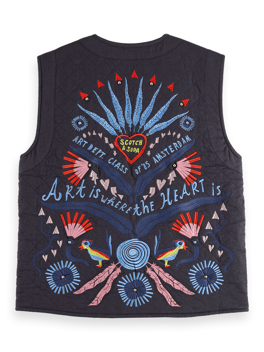 Embroidered gilet