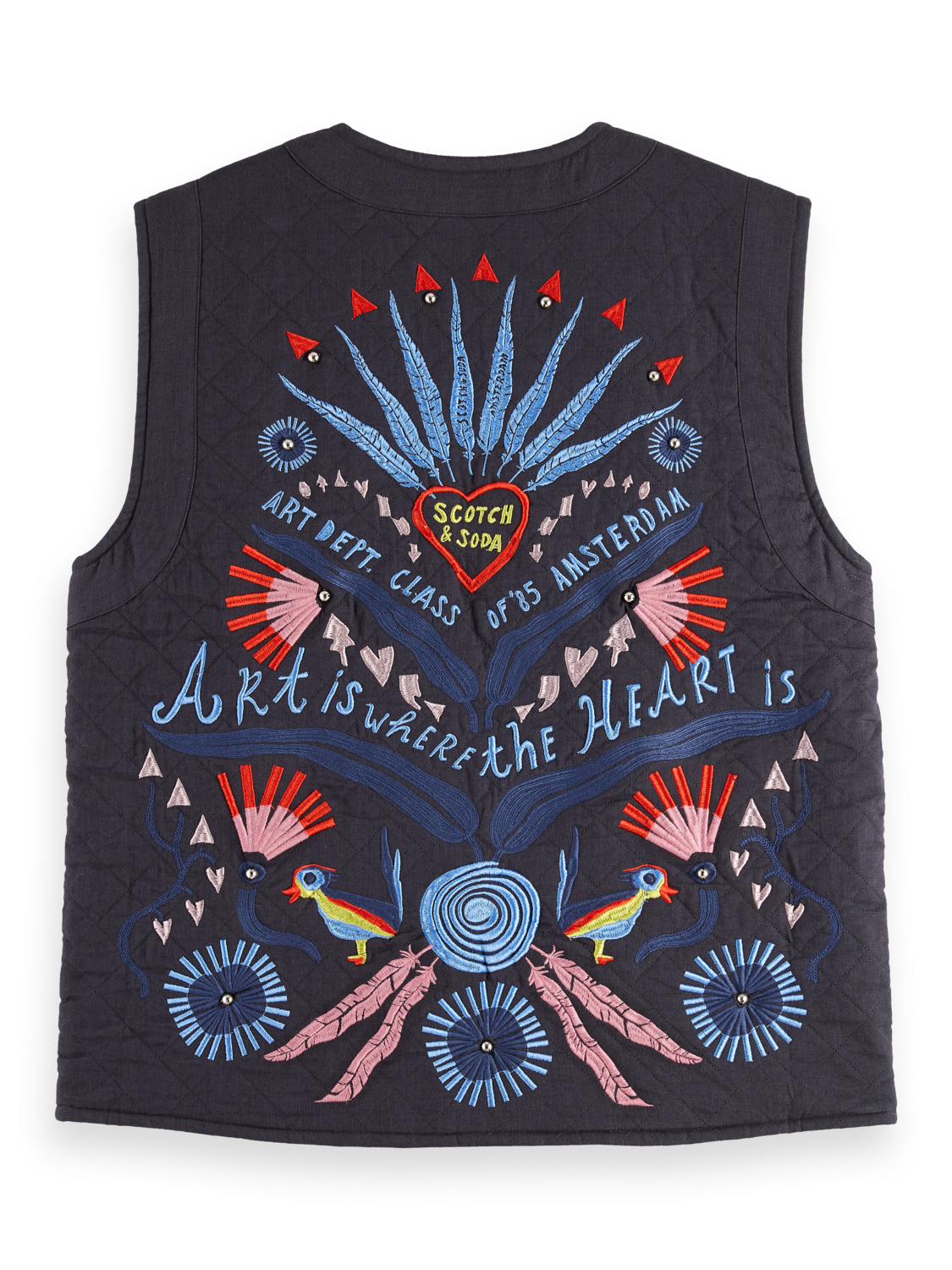 Embroidered gilet