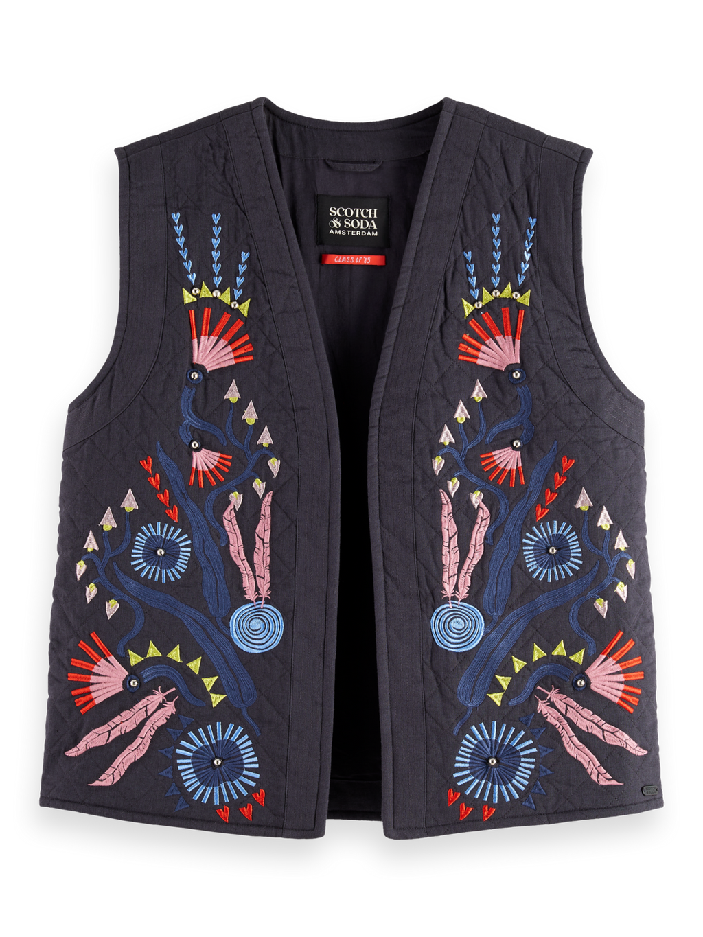 Embroidered gilet