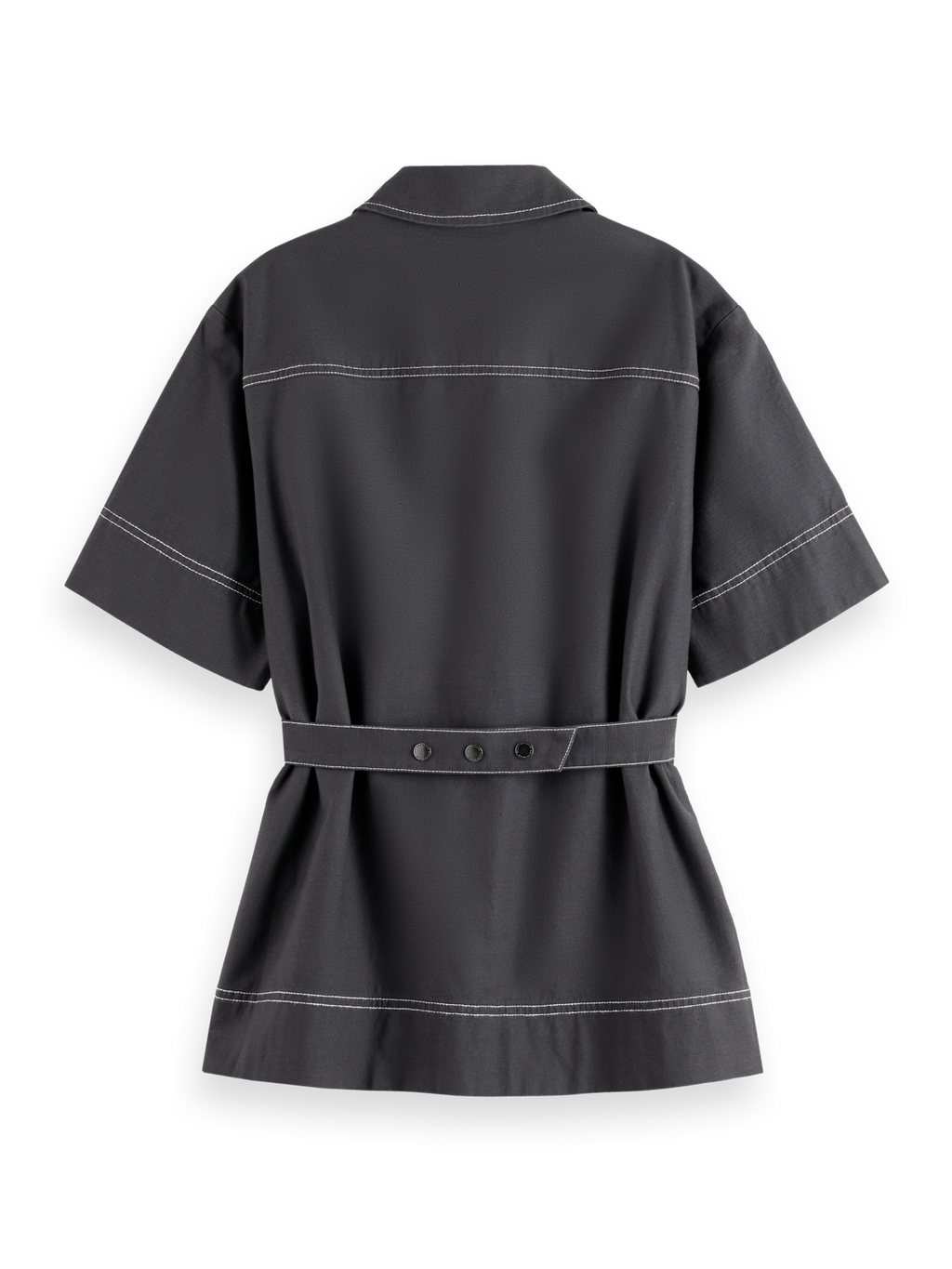 Patch pocket short sleeve shirt