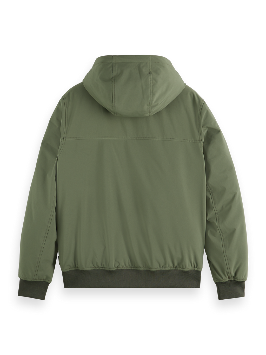 Hooded softshell padded jacket