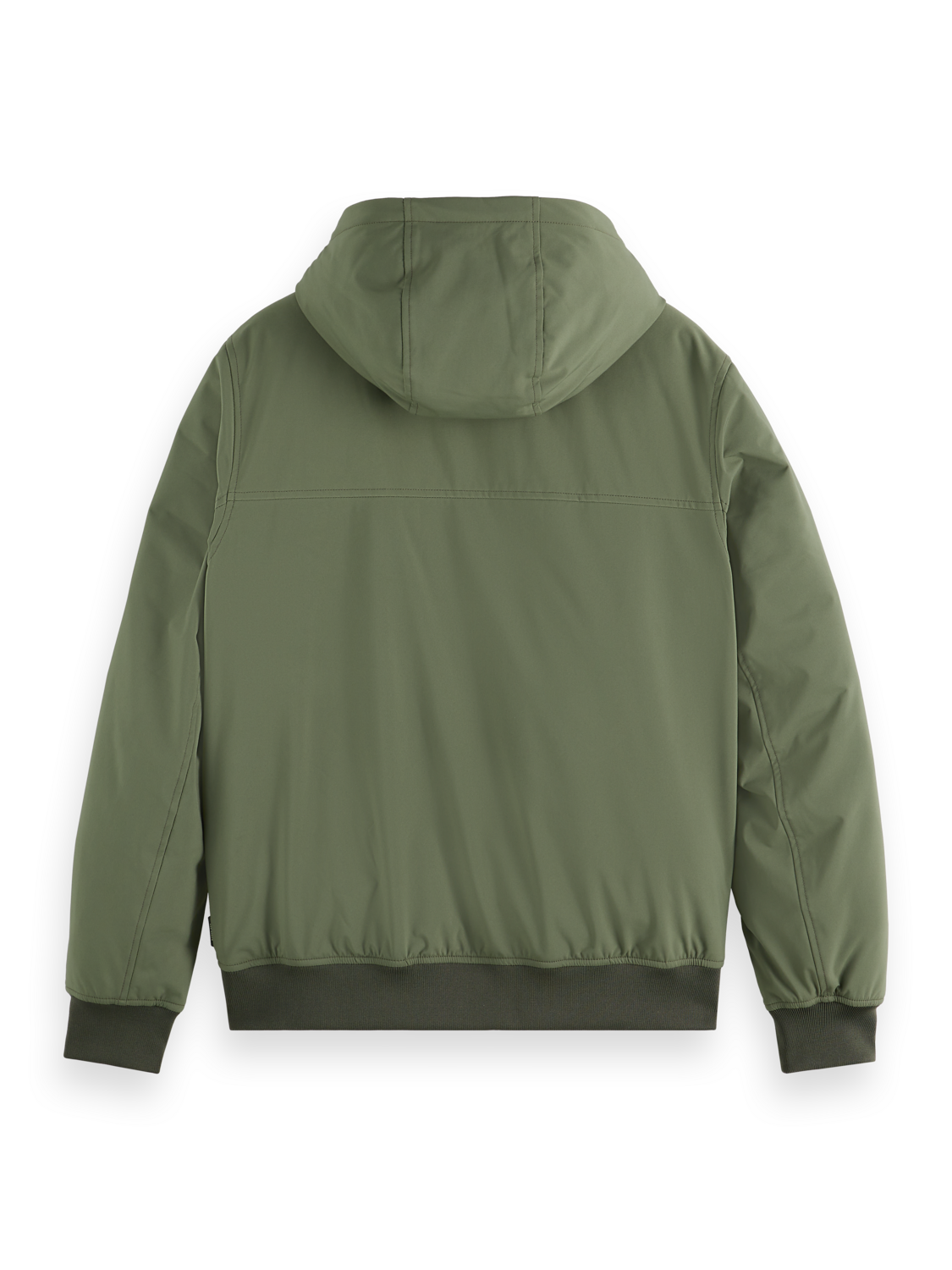 Hooded softshell padded jacket