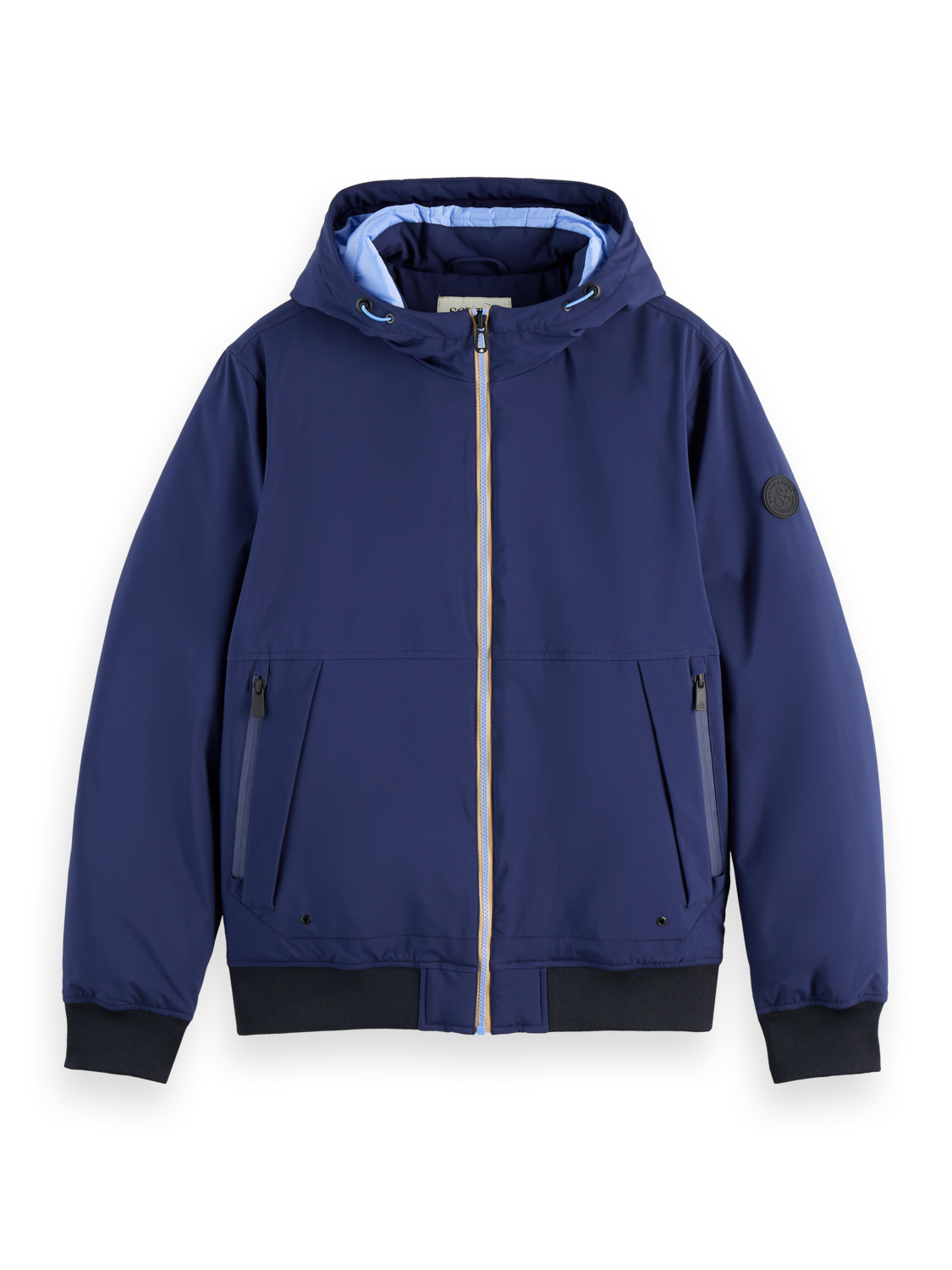 Hooded softshell padded jacket