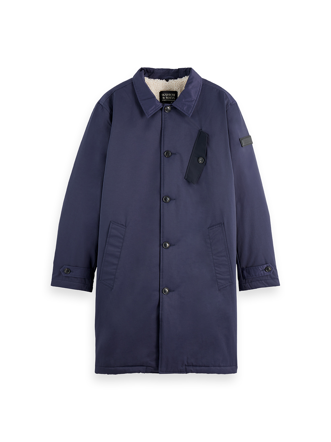 Teddy collar coat