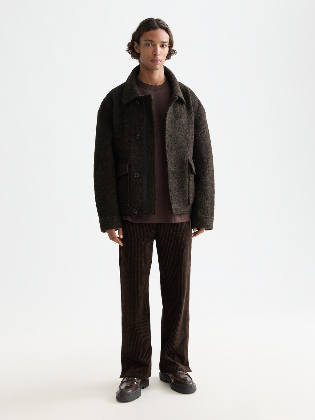 Short wool coat