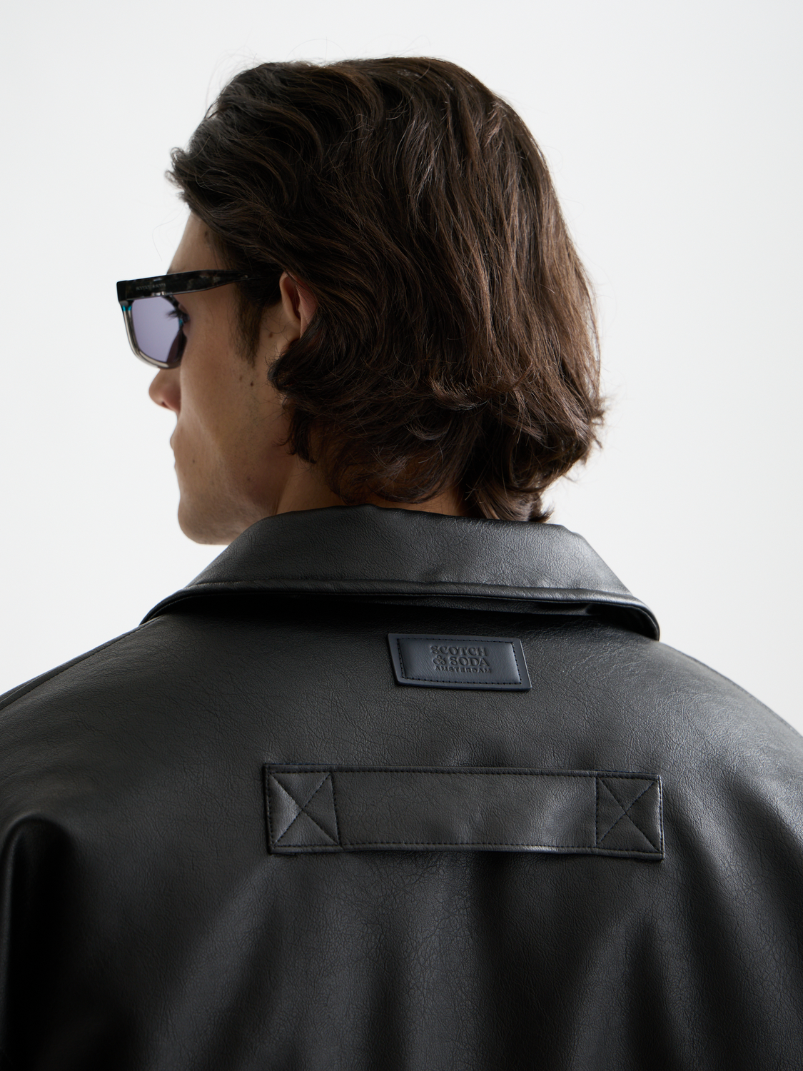 Vegan leather puffer