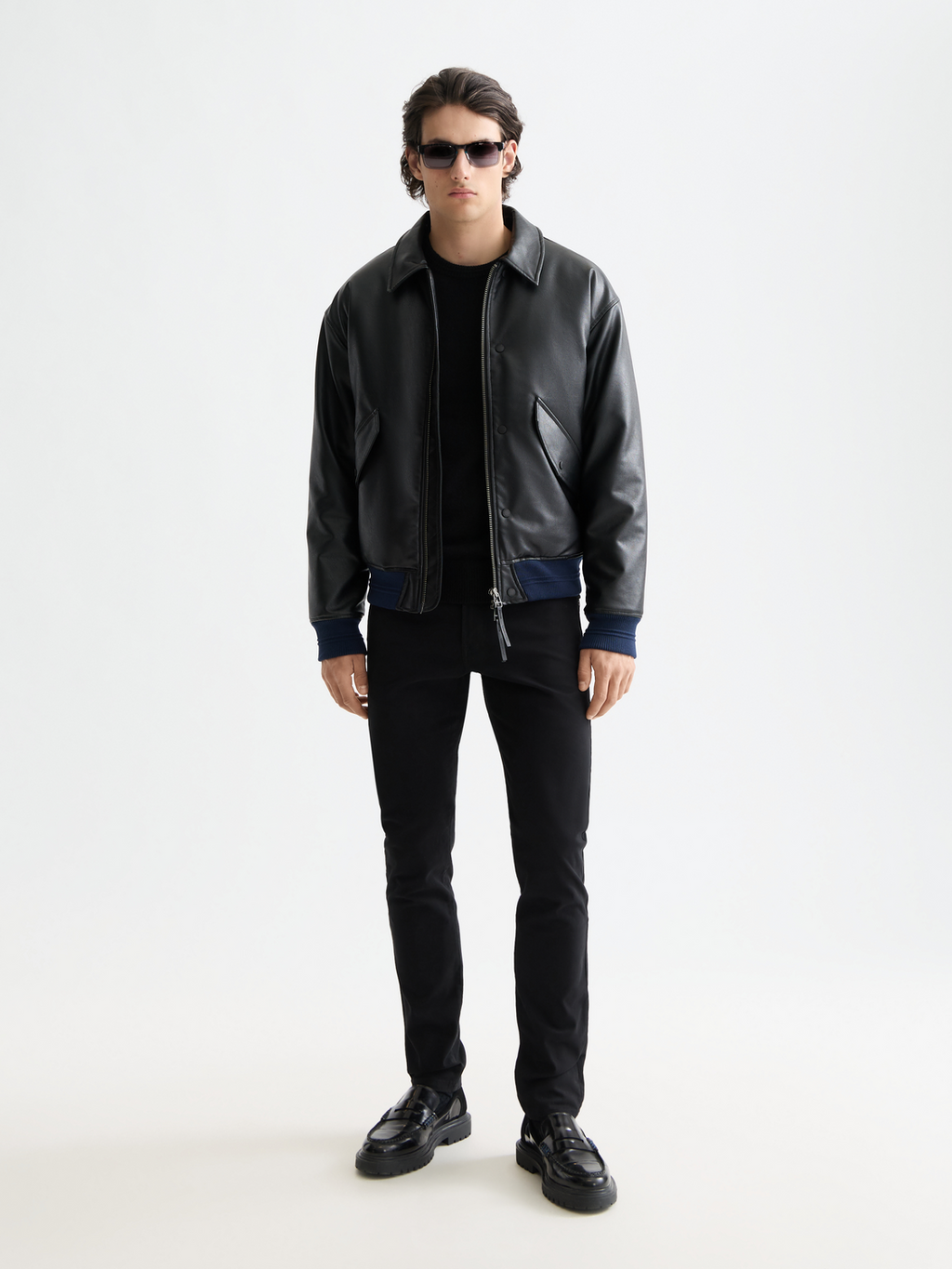 Vegan leather puffer