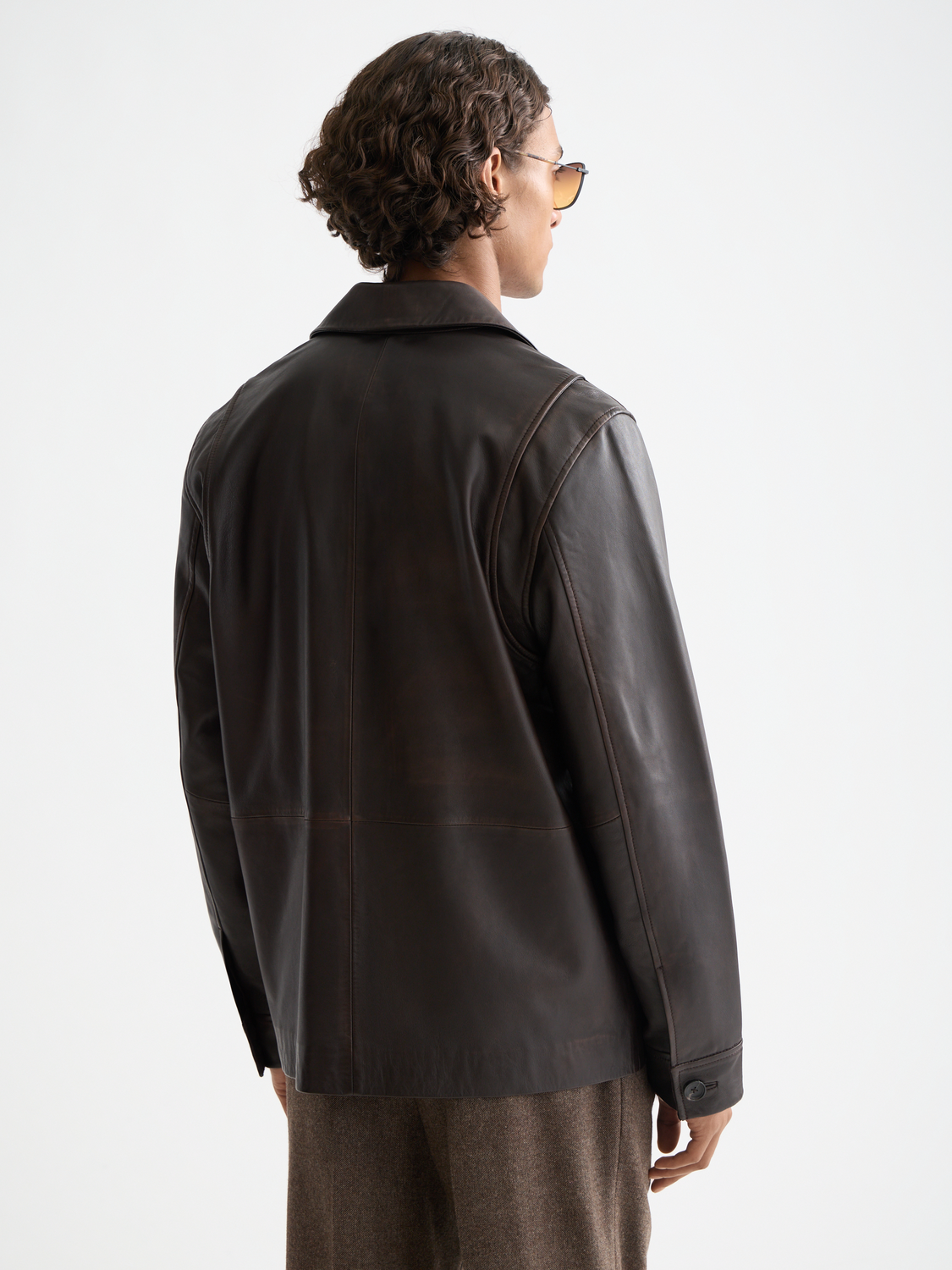 Vintage leather blazer