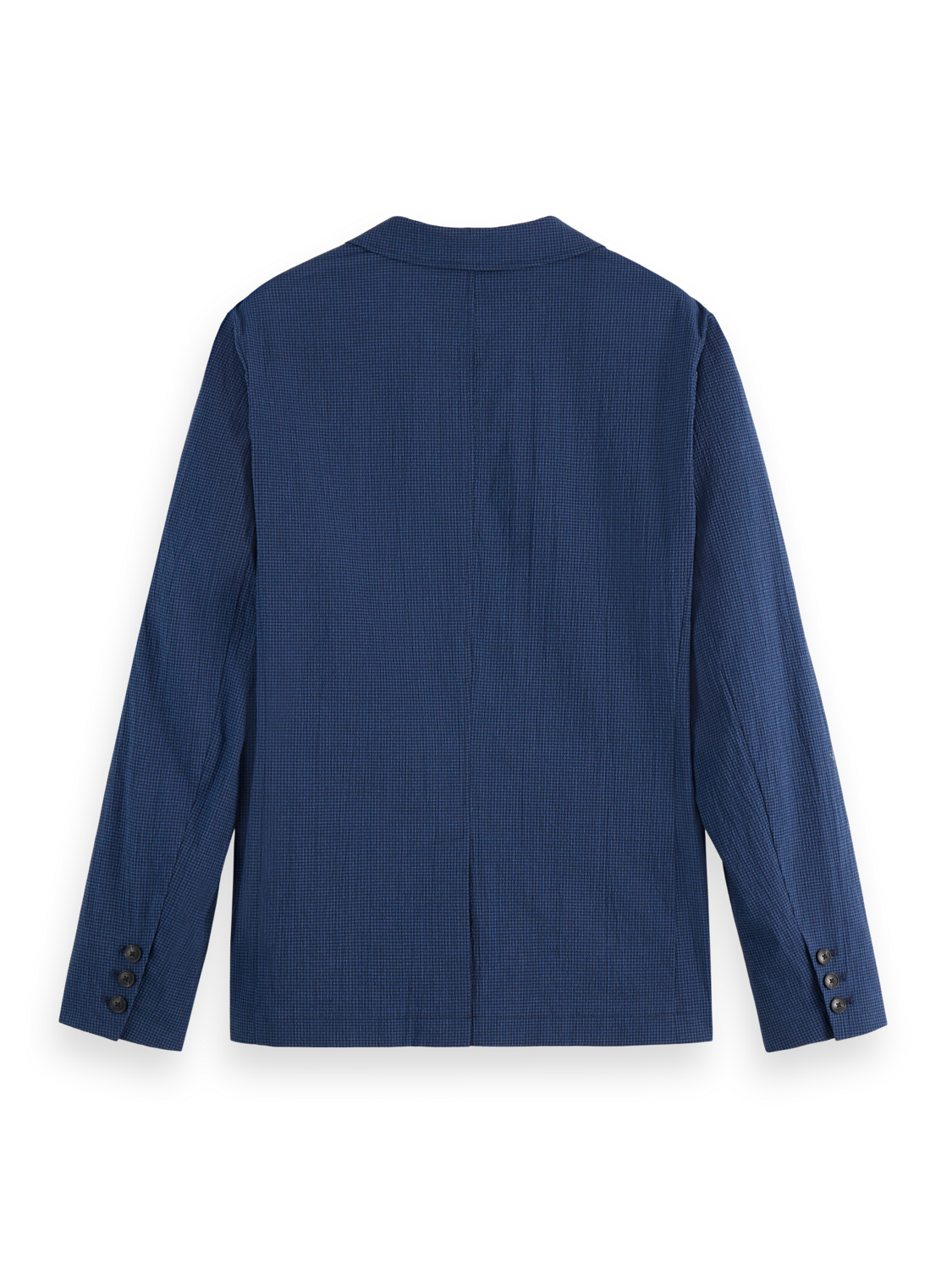 cotton-blend seersucker blazer