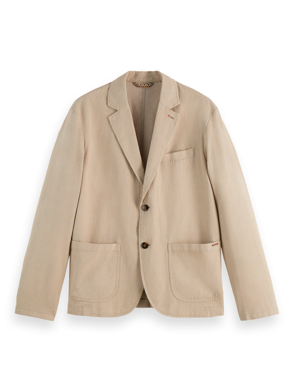 cotton linen twill blazer