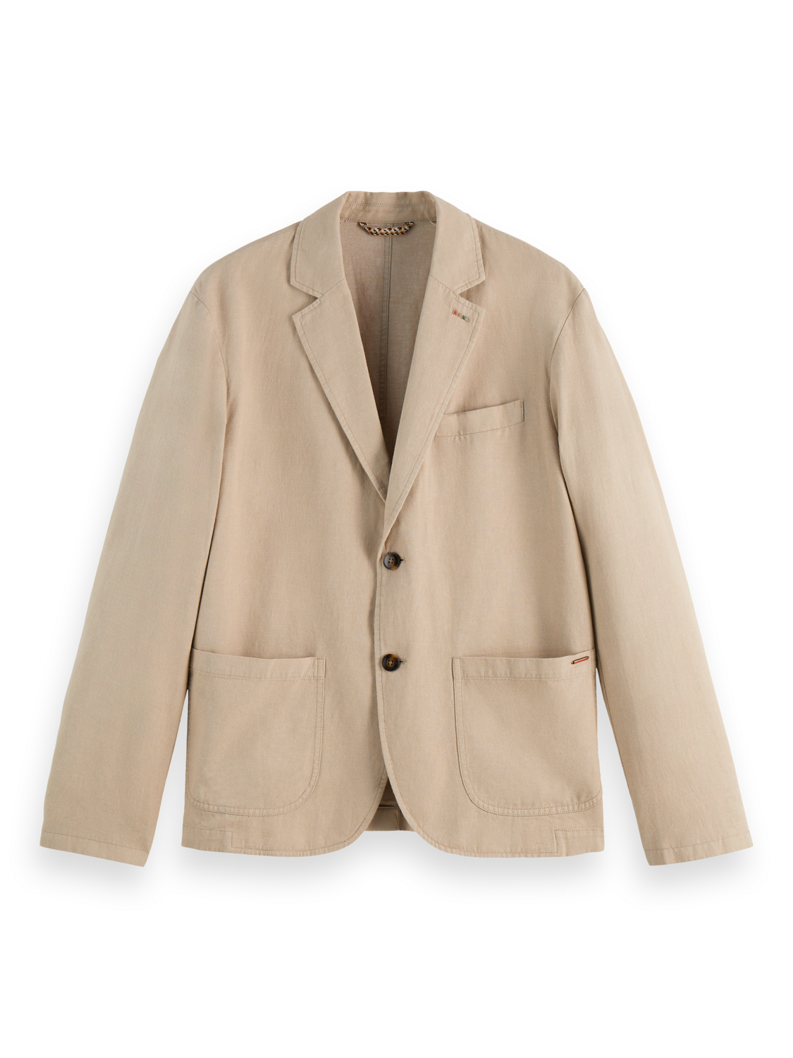 cotton linen twill blazer