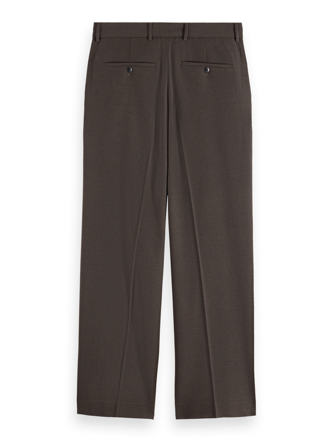 Yarn-dyed cool wool-blend baggy fit chino