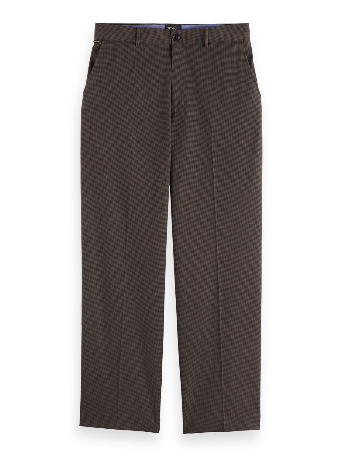 Yarn-dyed cool wool-blend baggy fit chino