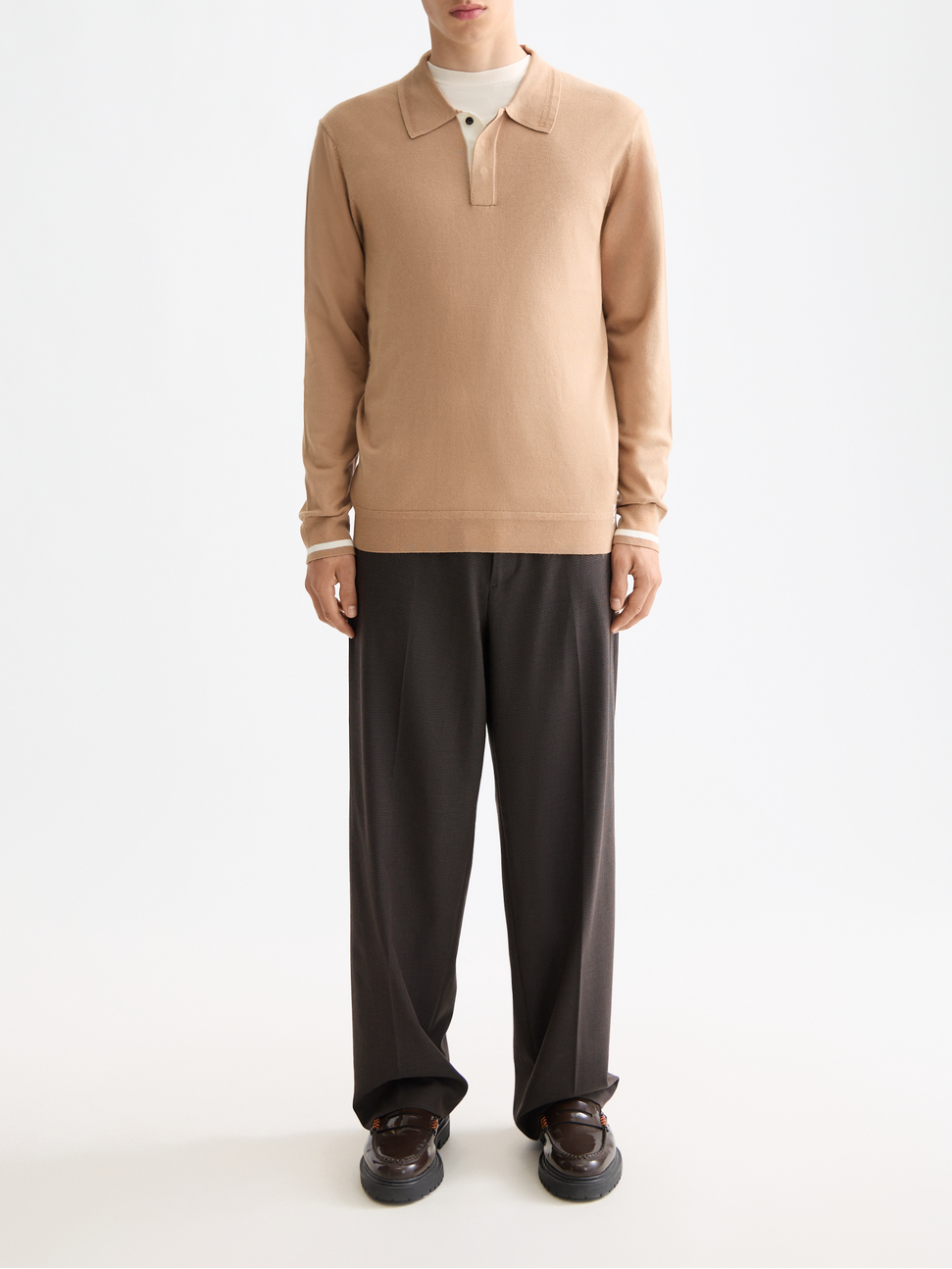 Yarn-dyed cool wool-blend baggy fit chino – Scotch & Soda Amsterdam