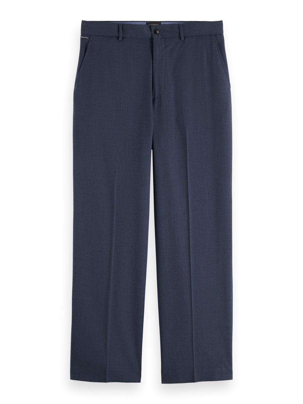 Yarn-dyed cool wool-blend baggy chino