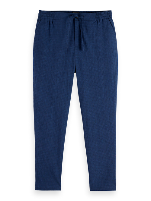 Finch Cotton blend seersucker jogger