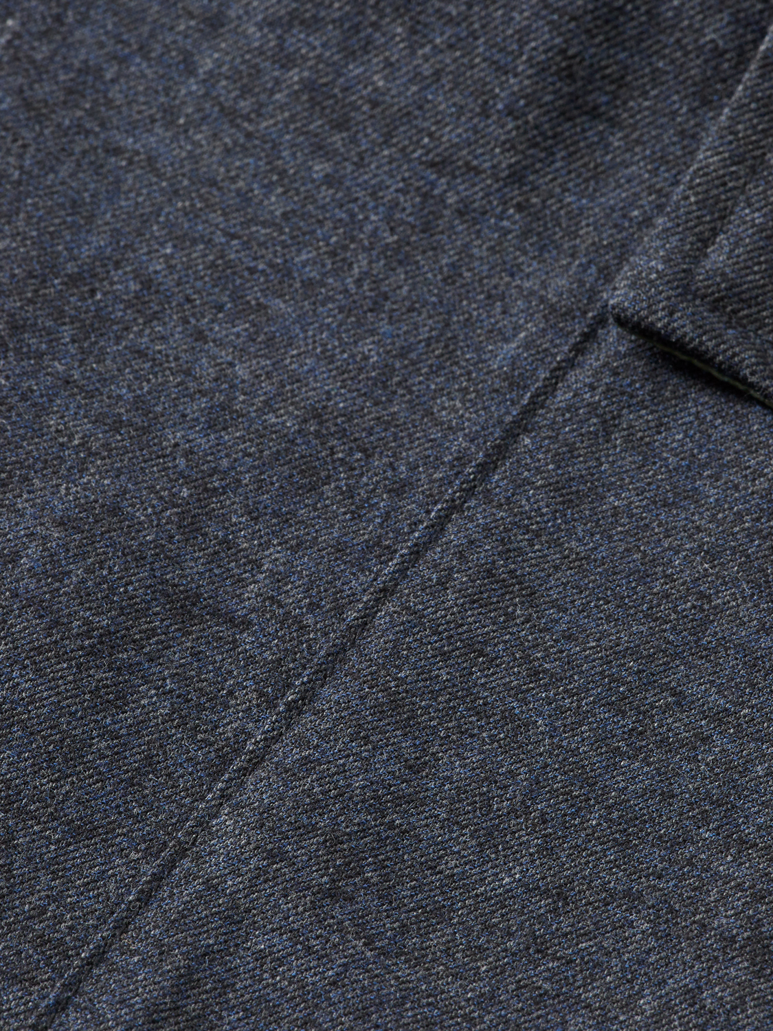 Melange cotton-blend relaxed straight cargo