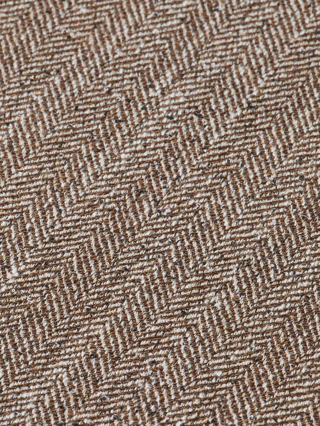 Herringbone yarn-dyed pleated baggy fit chino