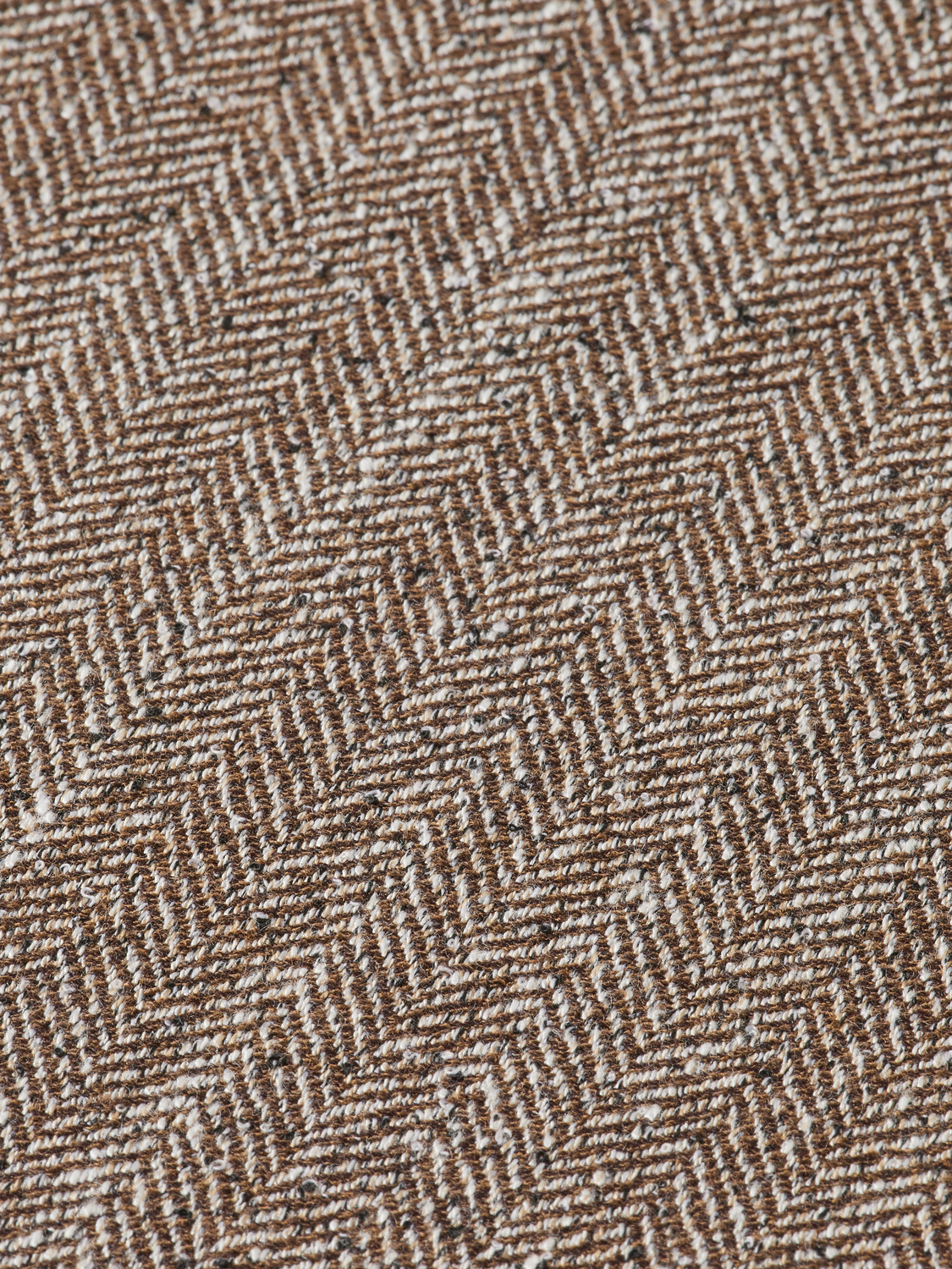 Herringbone yarn-dyed pleated baggy fit chino