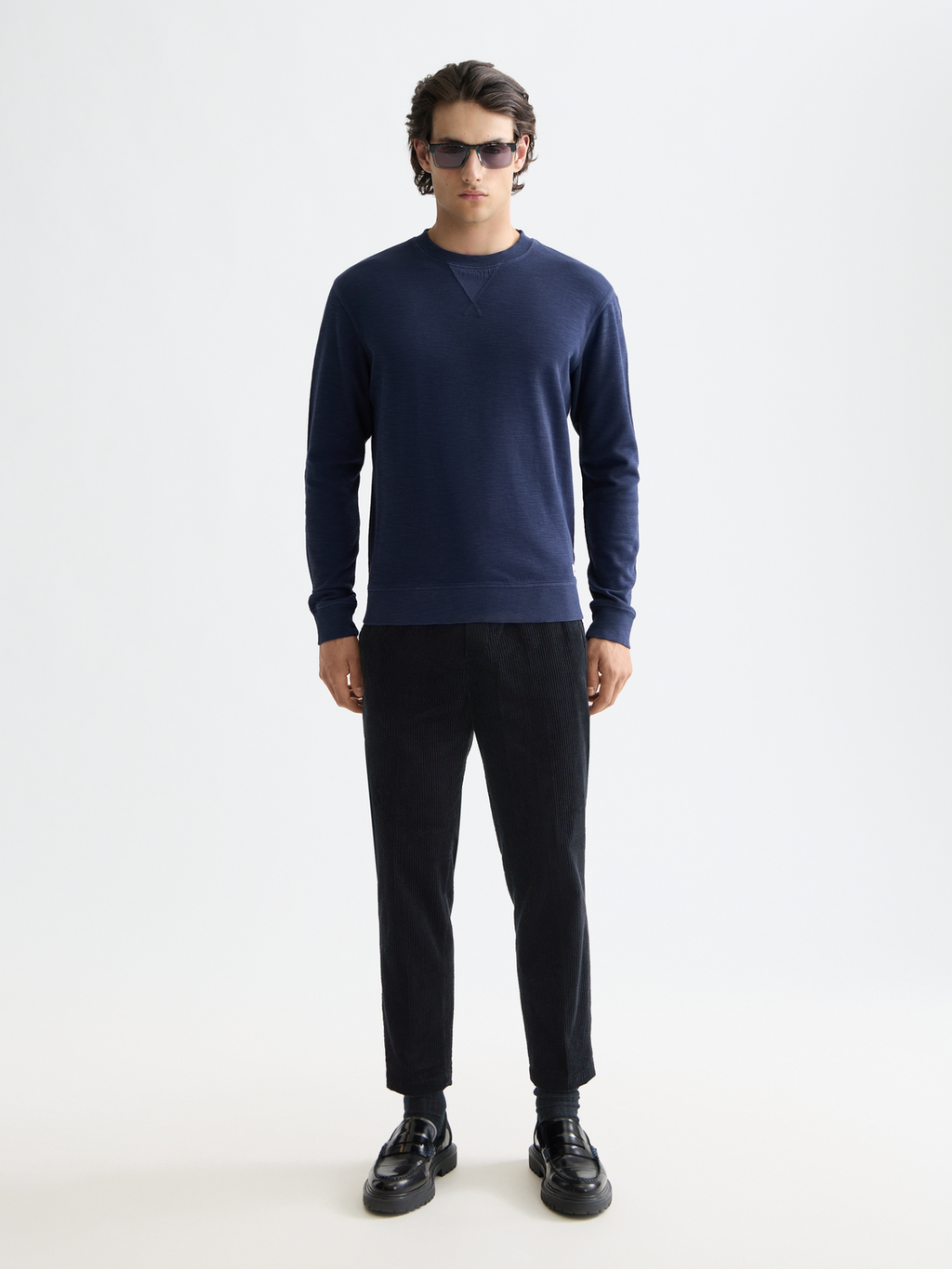 Fave - Cotton corduroy loose tapered jogger