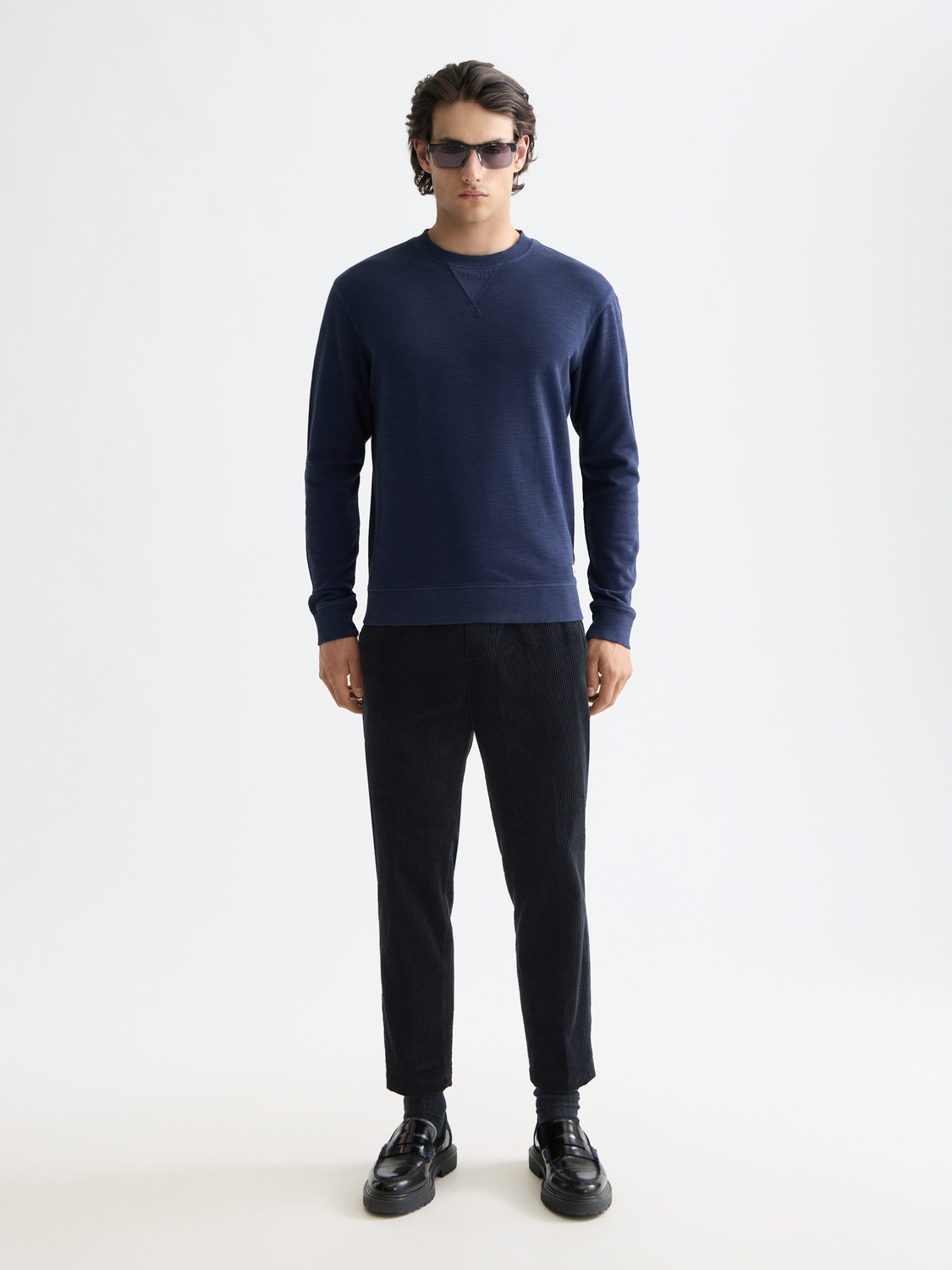 Fave - Cotton corduroy loose tapered jogger