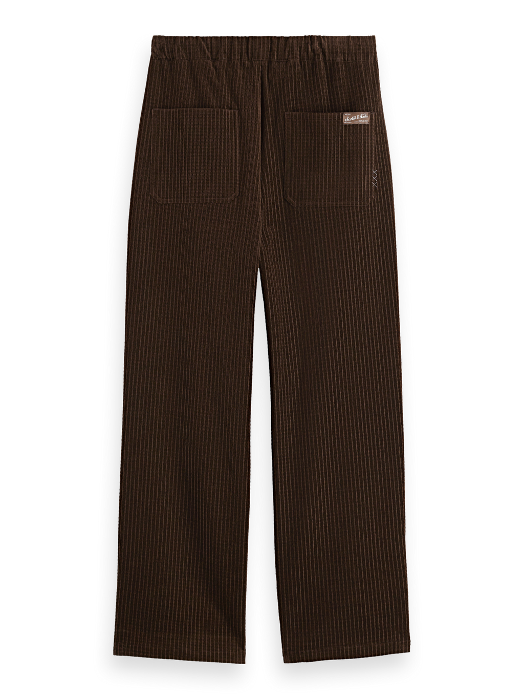 Jacquard cotton-blend corduroy relaxed fit jogger