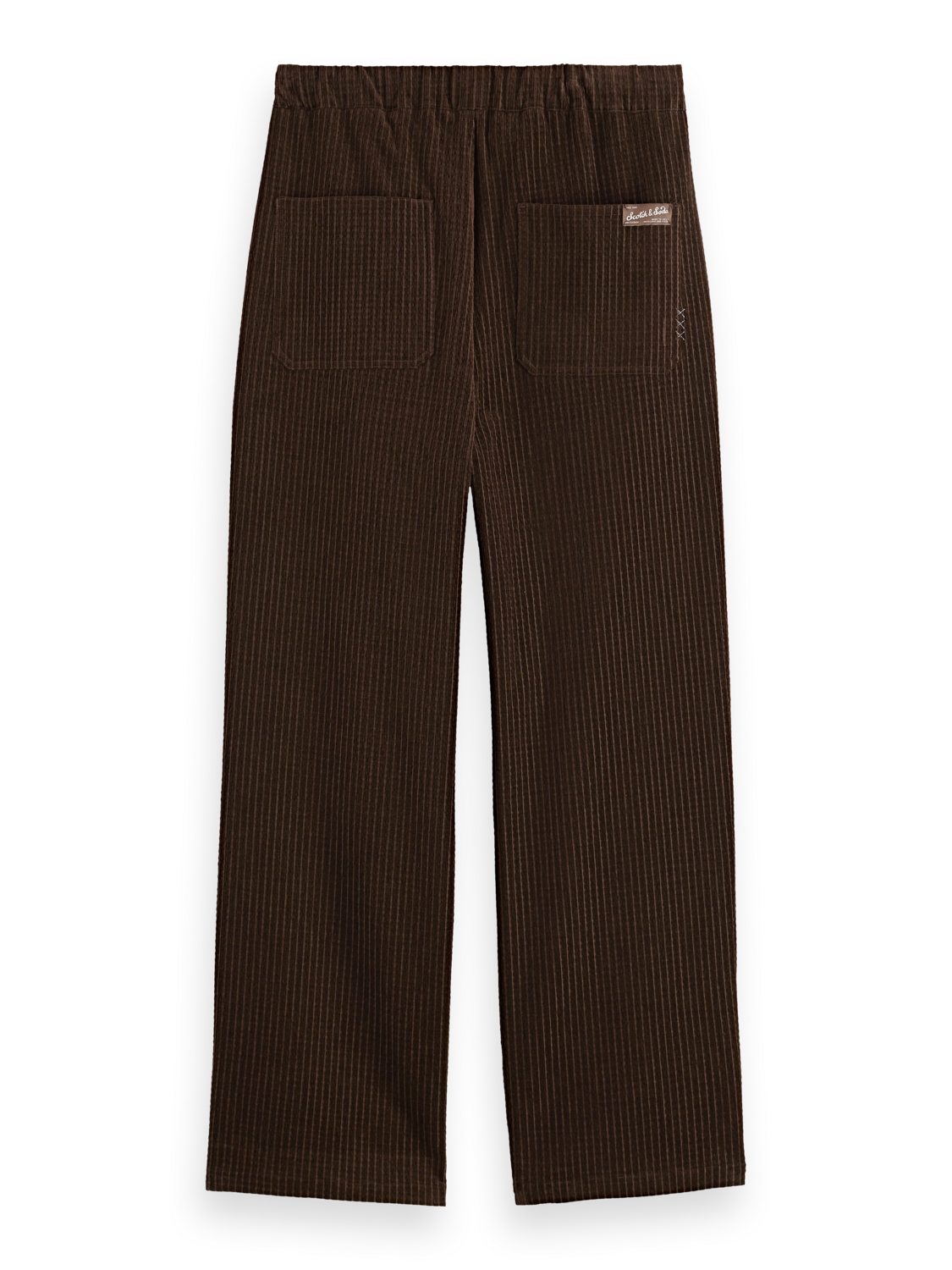 Jacquard cotton-blend corduroy relaxed fit jogger