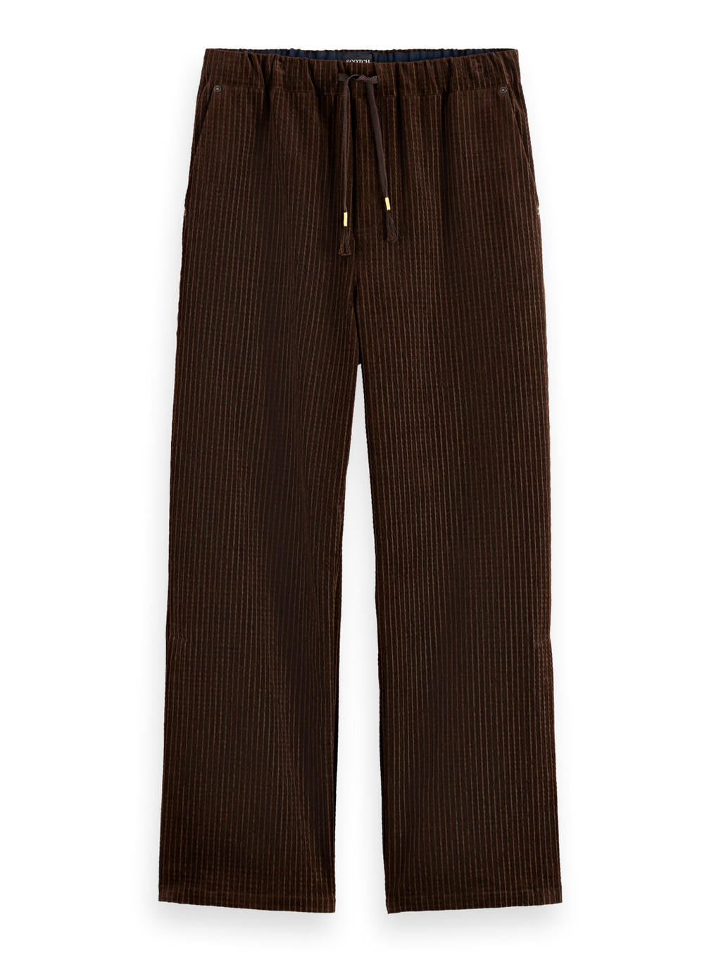 Jacquard cotton-blend corduroy relaxed fit jogger