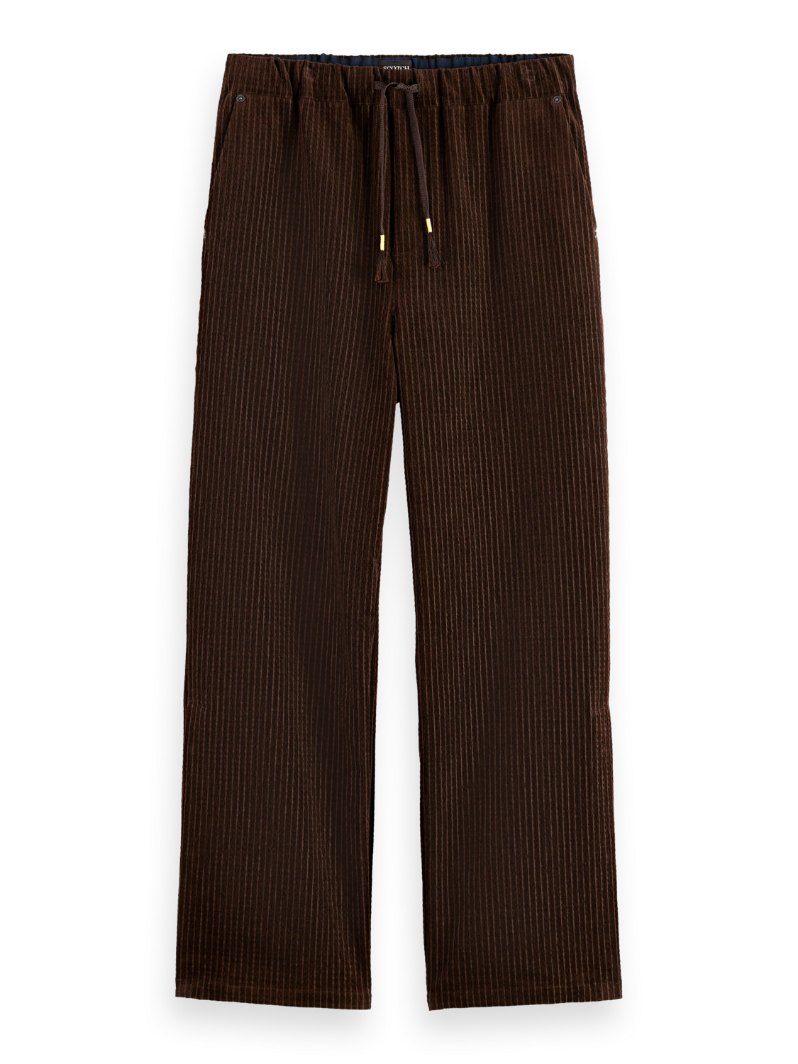 Jacquard cotton-blend corduroy relaxed fit jogger