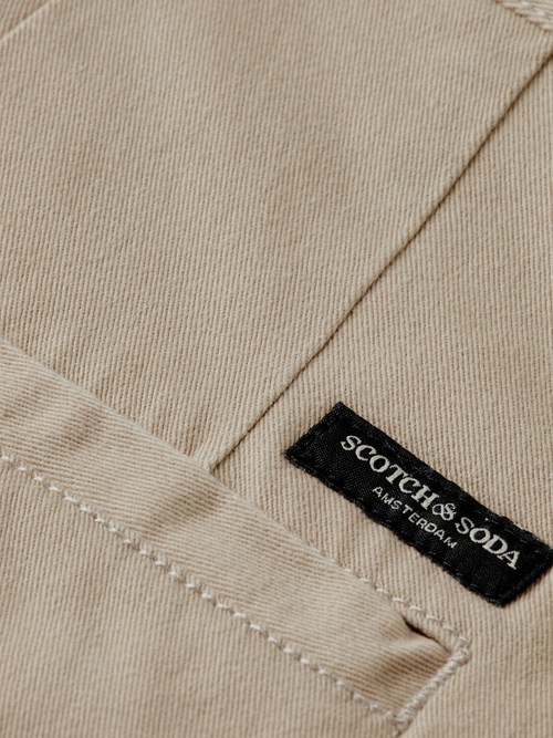 Seasonal core - Stuart - Slim-fit washed cotton blend chino