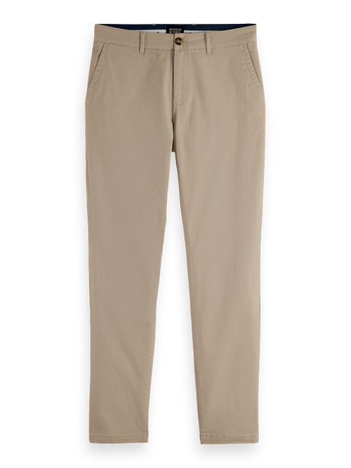 Seasonal core - Stuart - Slim-fit washed cotton blend chino