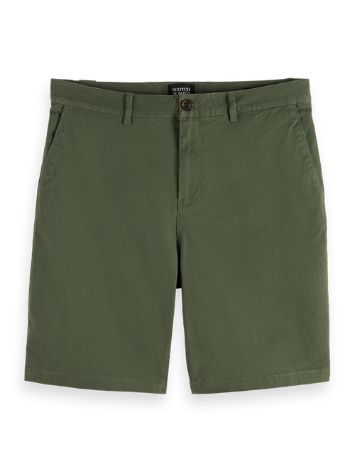 Seasonal core - Stuart washed cotton blend regular fit short