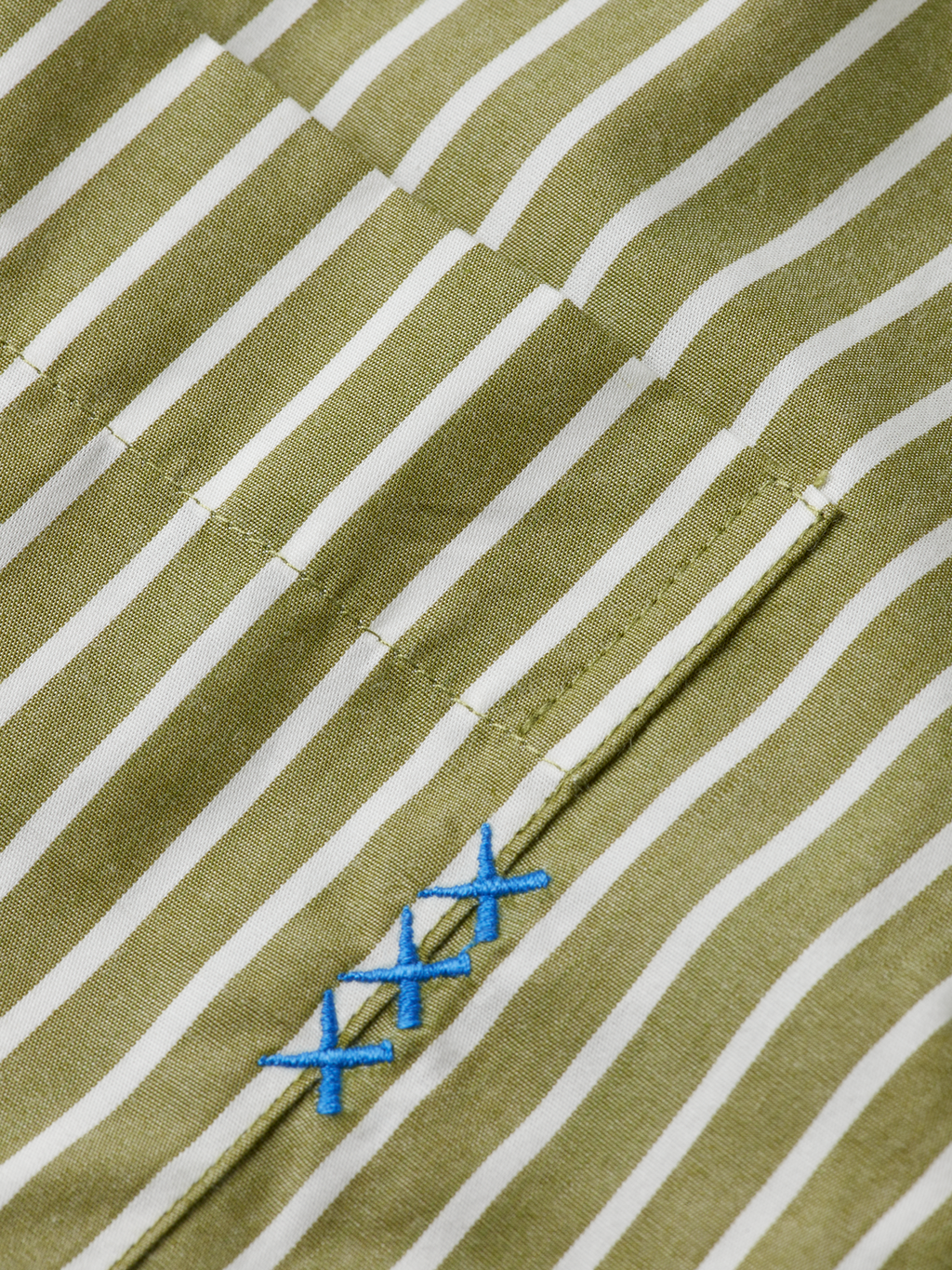 Striped poplin shirt