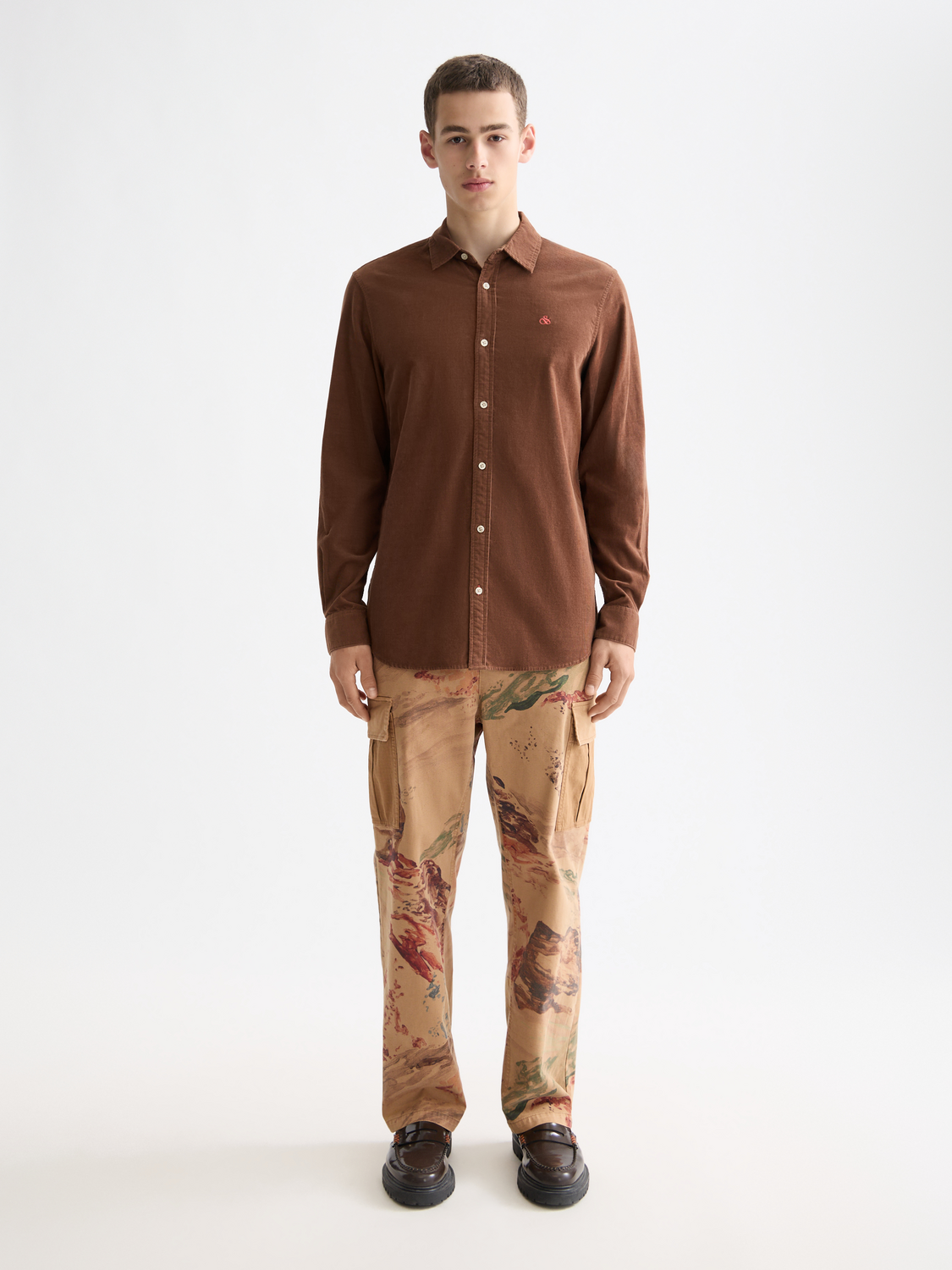 Regular corduroy shirt