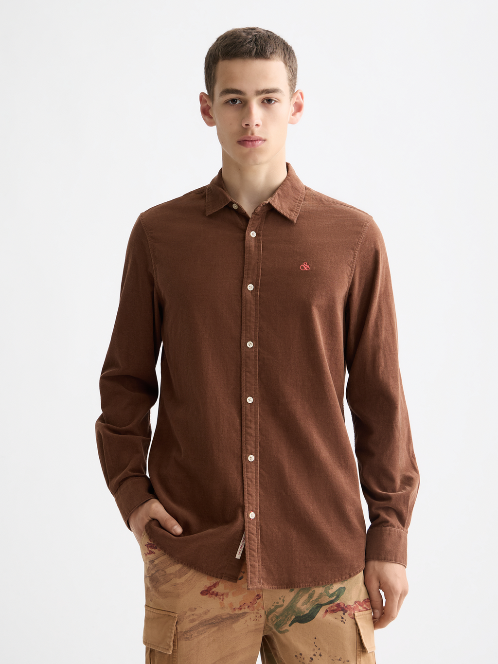 Regular corduroy shirt