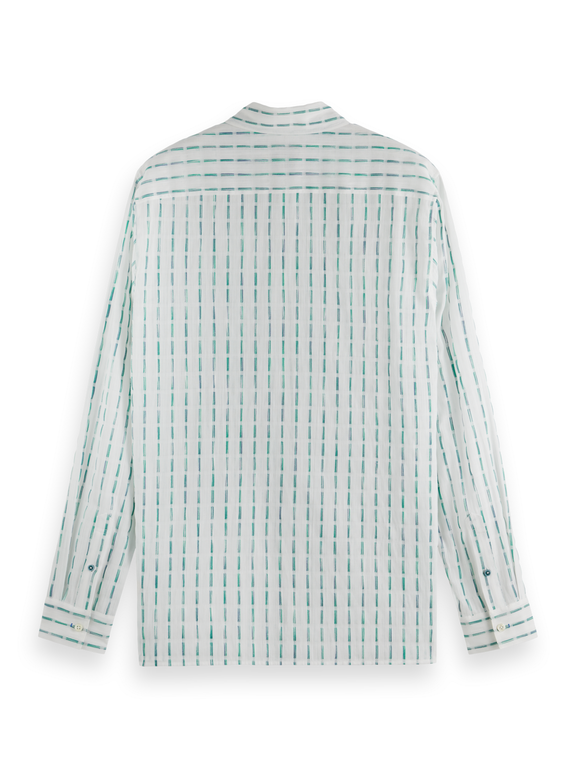 Striped cotton-voile shirt