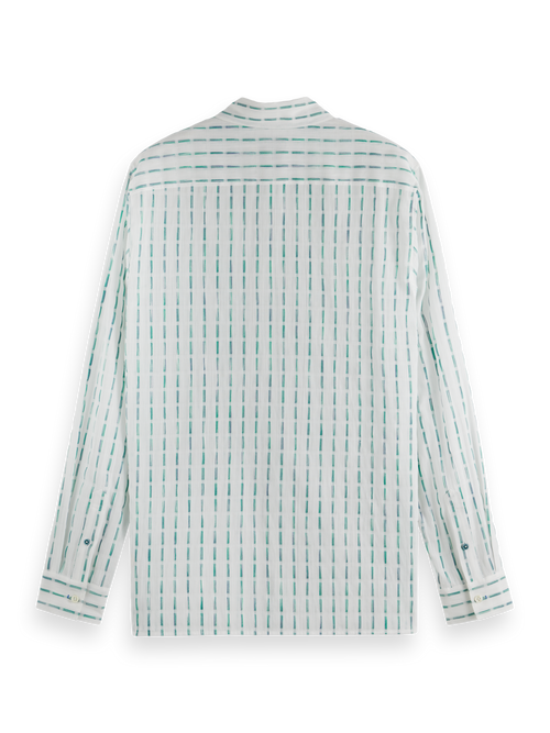Striped cotton-voile shirt