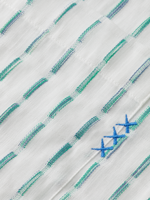 Striped cotton-voile shirt