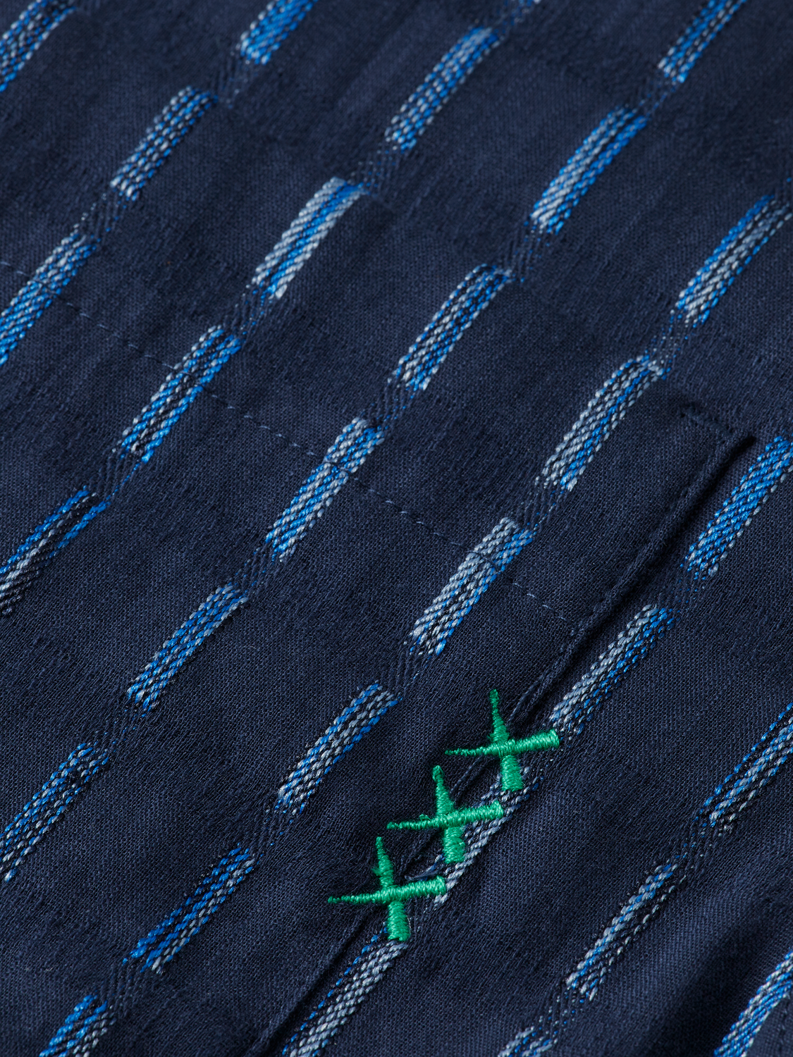 Striped cotton-voile shirt