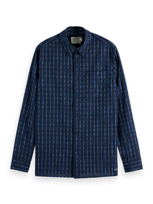 Striped cotton-voile shirt