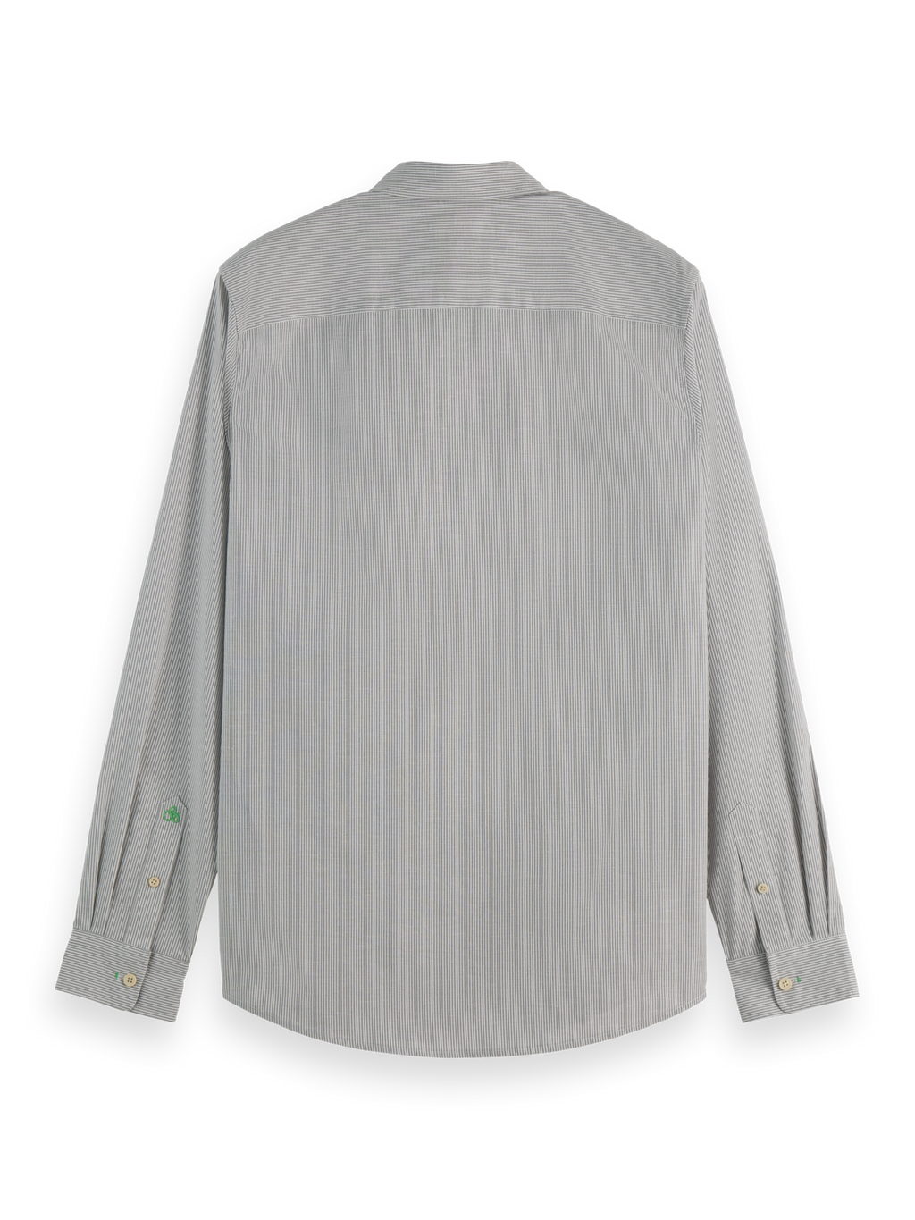Striped slim poplin shirt