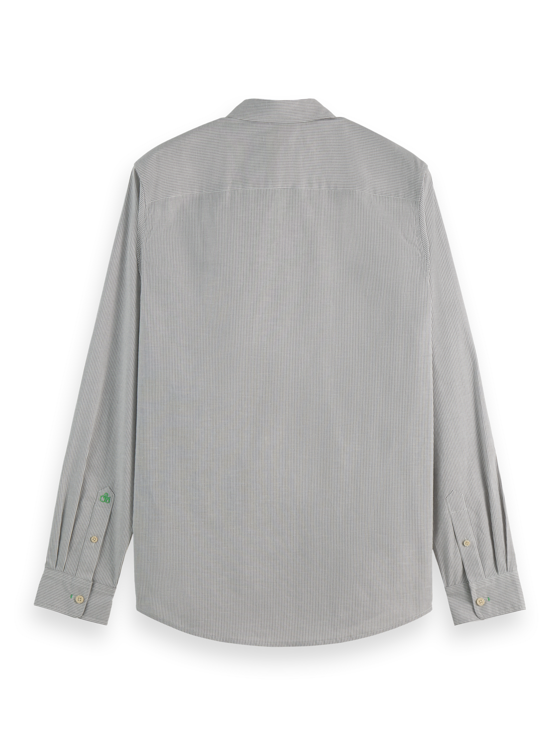 Striped slim poplin shirt