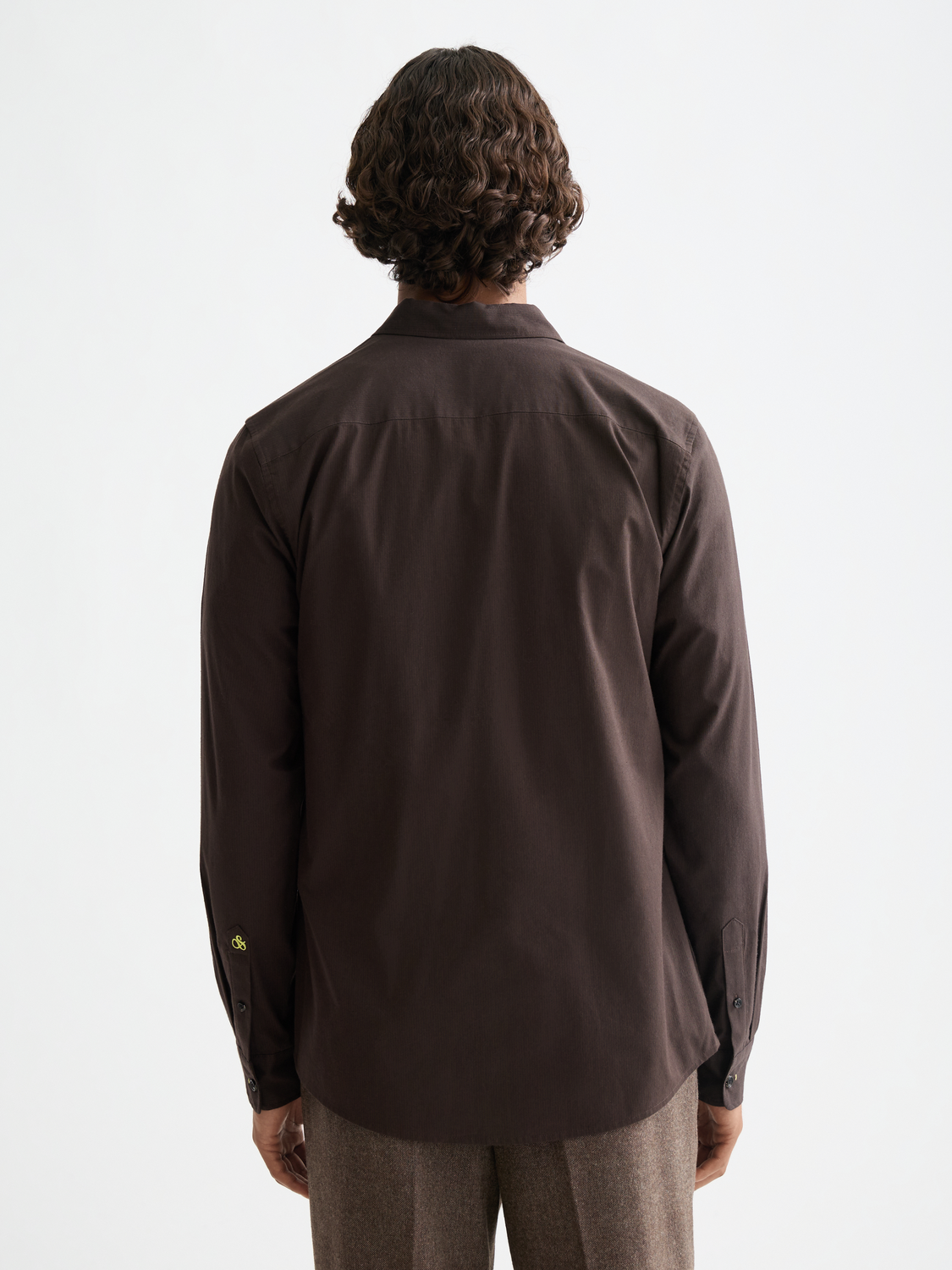Striped slim-fit poplin shirt
