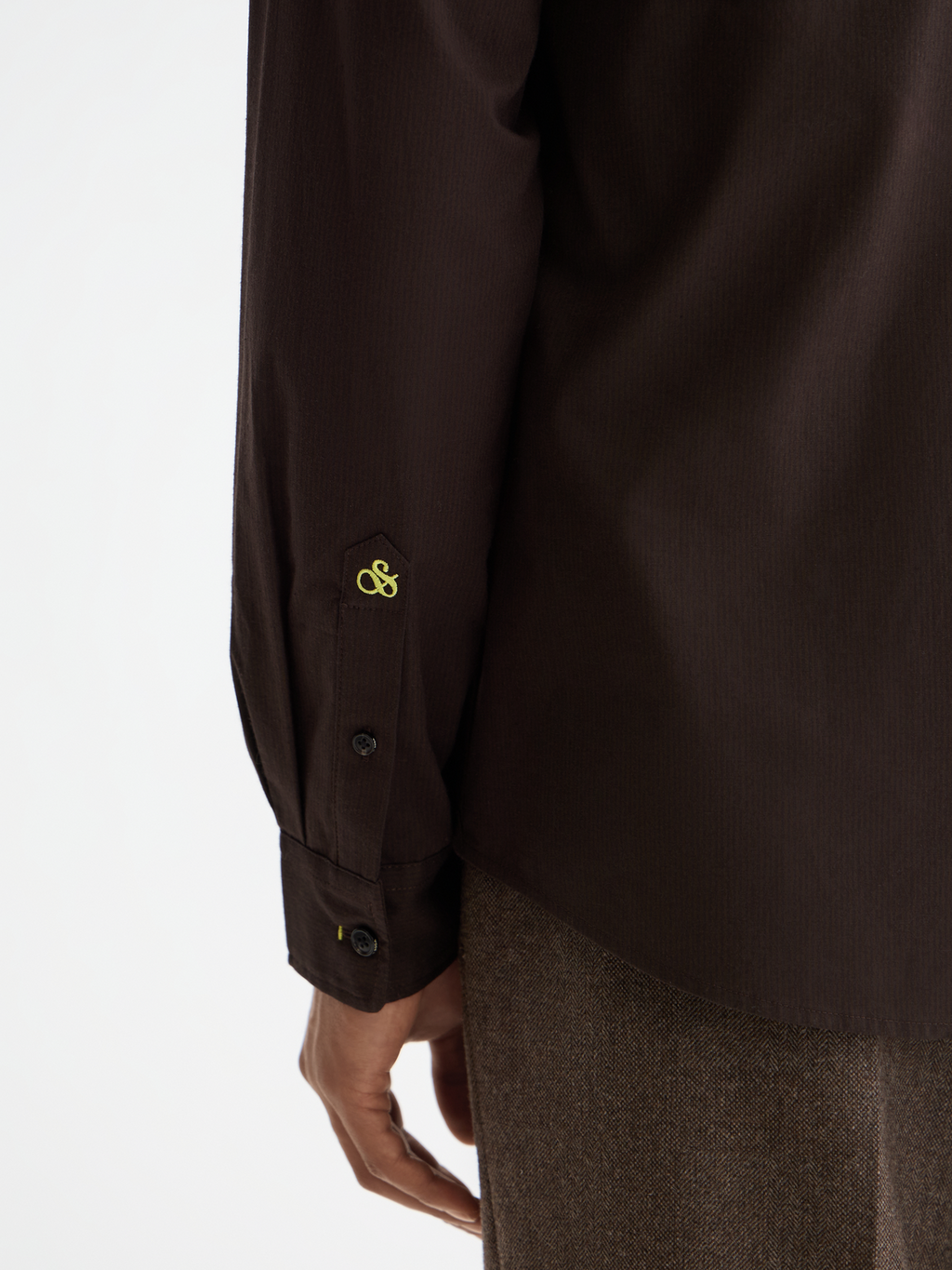 Striped slim-fit poplin shirt