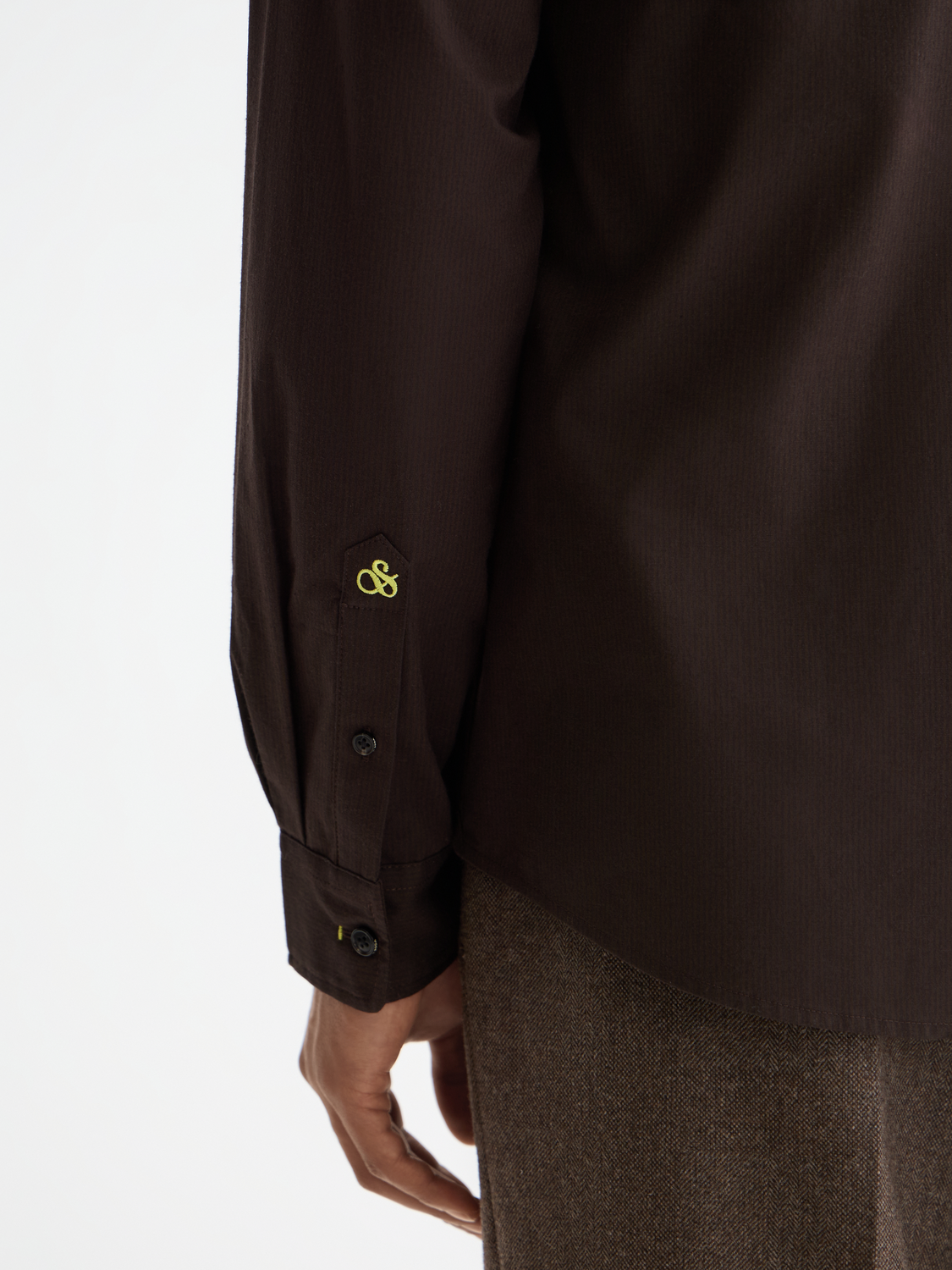 Striped slim-fit poplin shirt
