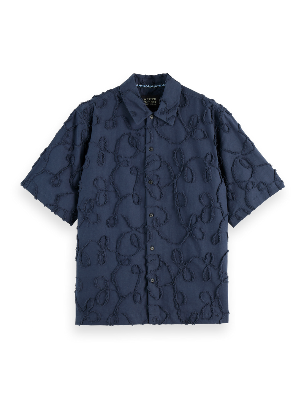 Jacquard short sleeve shirt