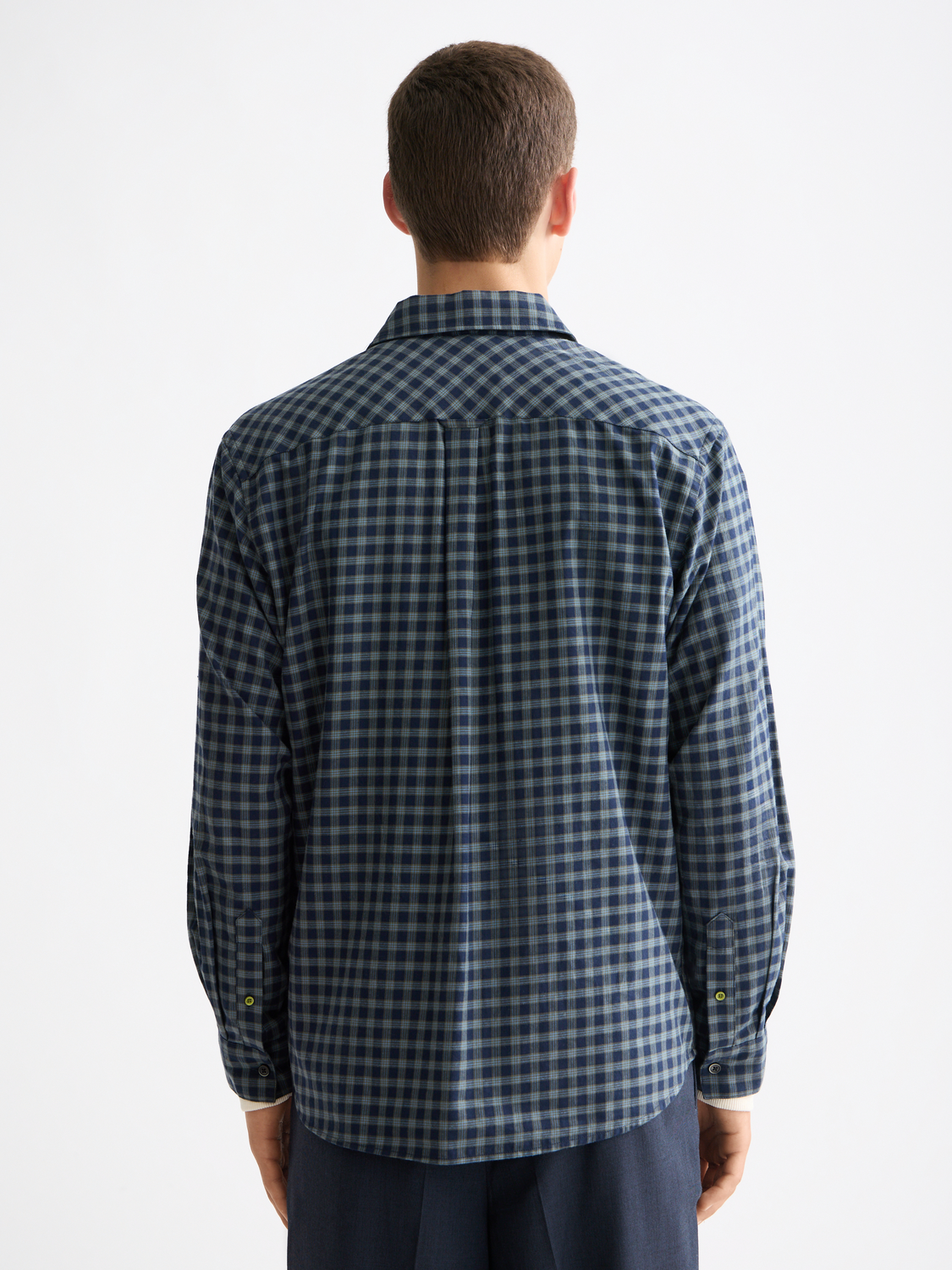 Lightweight flannel checked shirt