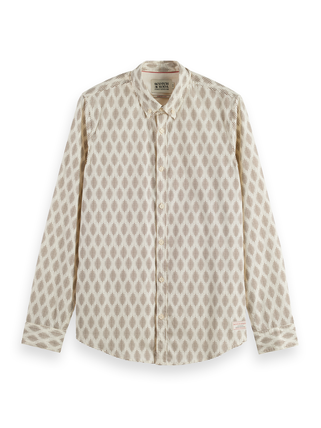 Print slim shirt