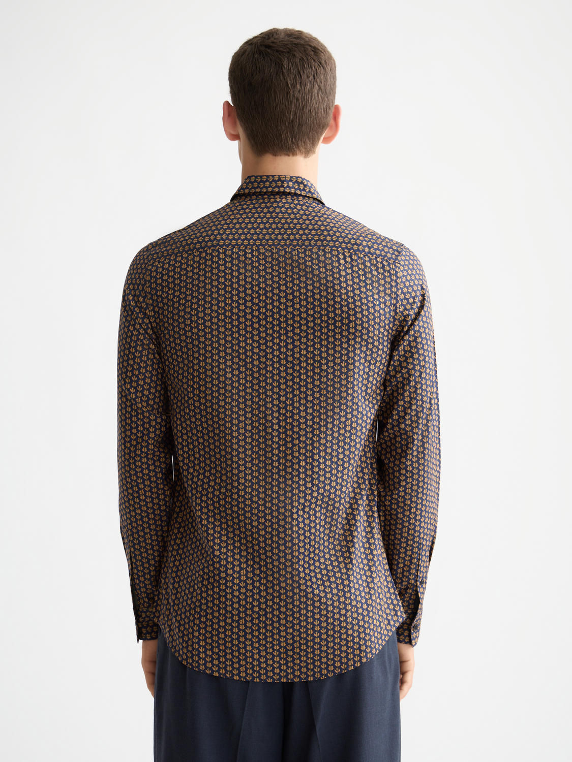 Print slim shirt