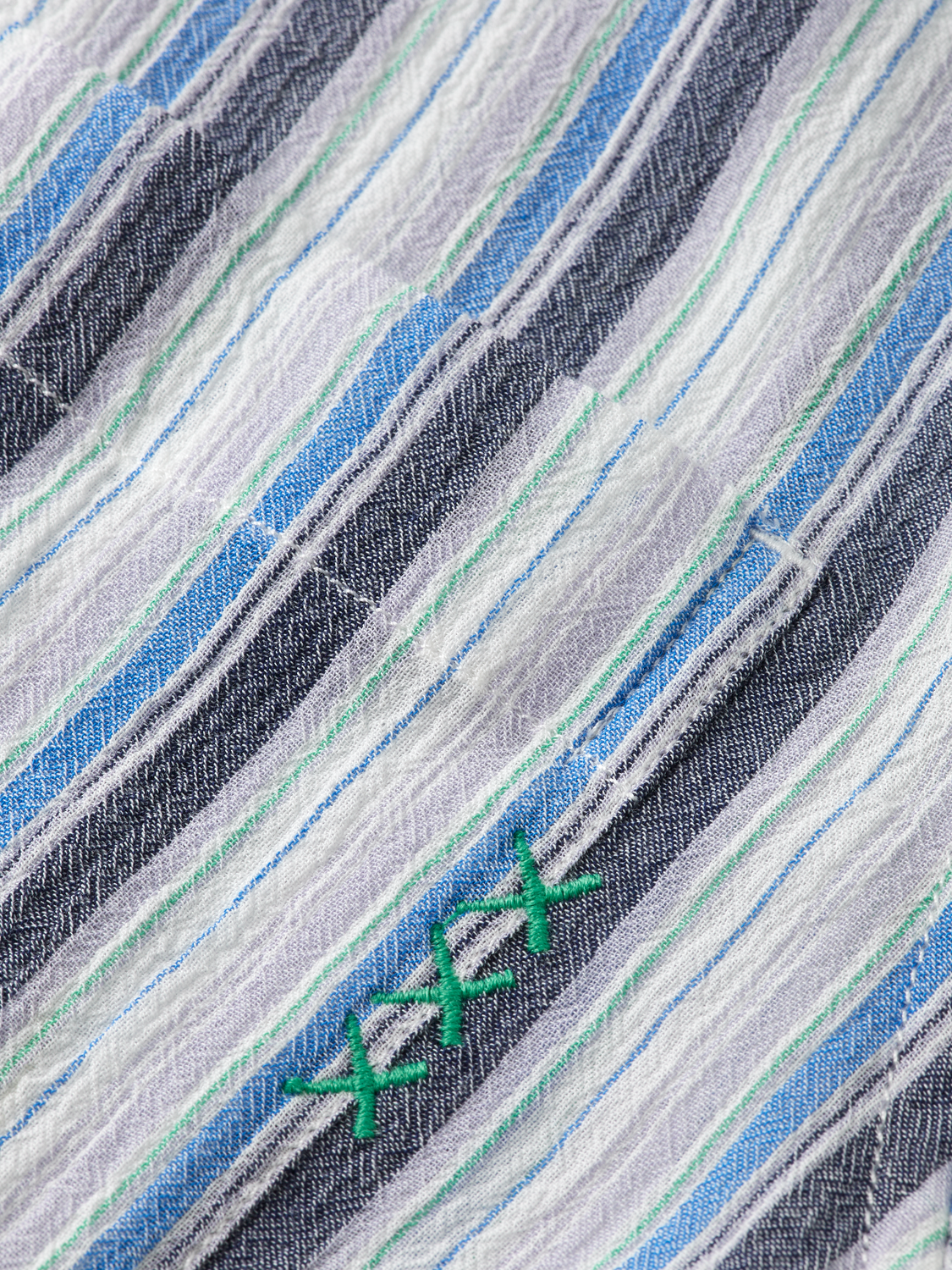 Textured stripe shirt
